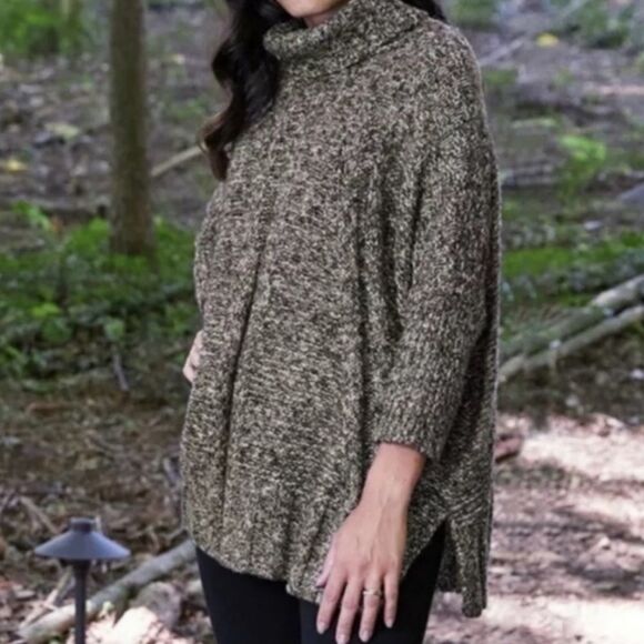 Matilda Jane chunky knit oversized marled cowl neck sweater size XS/S - Picture 2 of 8